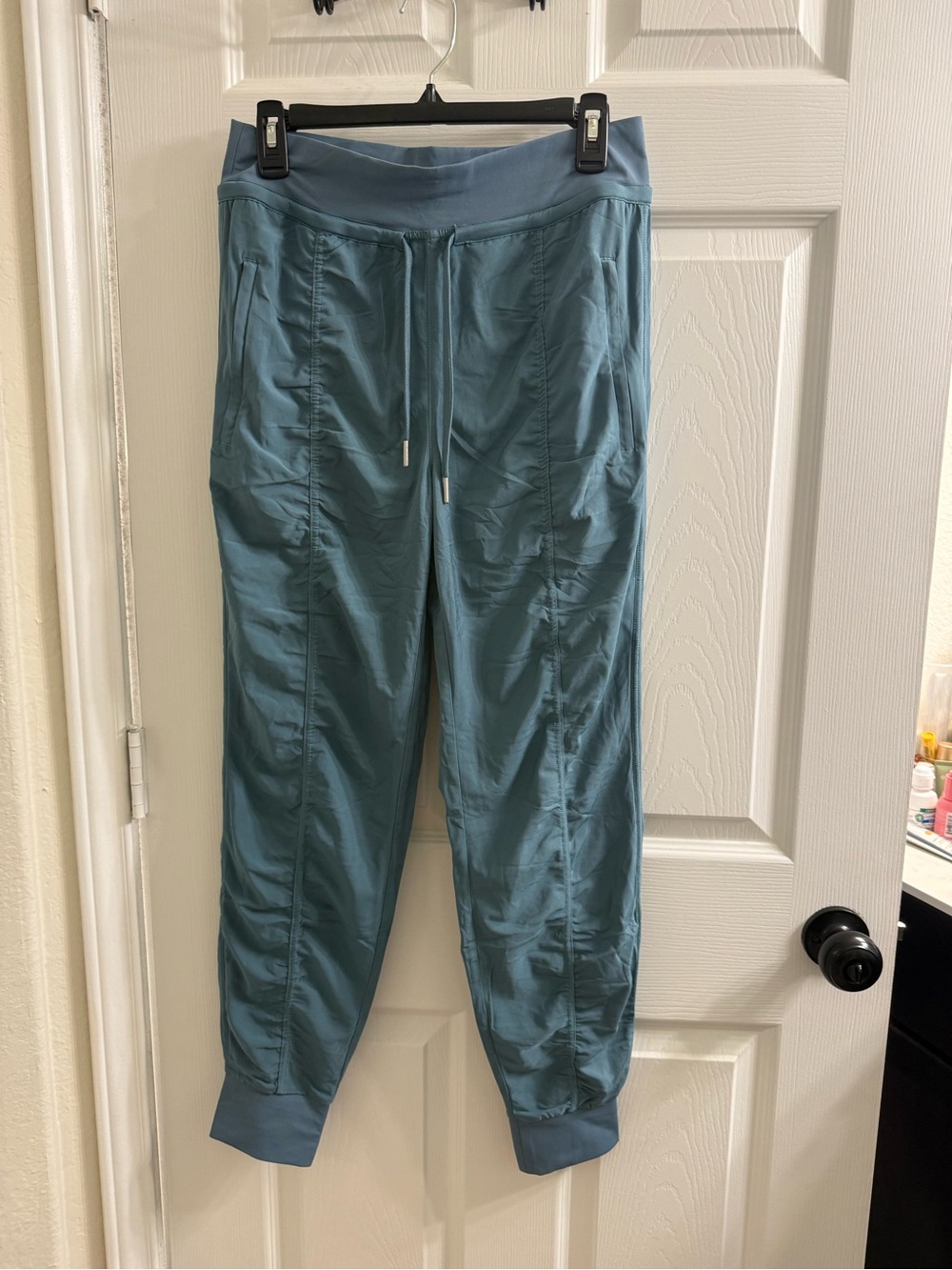 HALARA woman’s Teal Blue Drawstring Jogger Pants